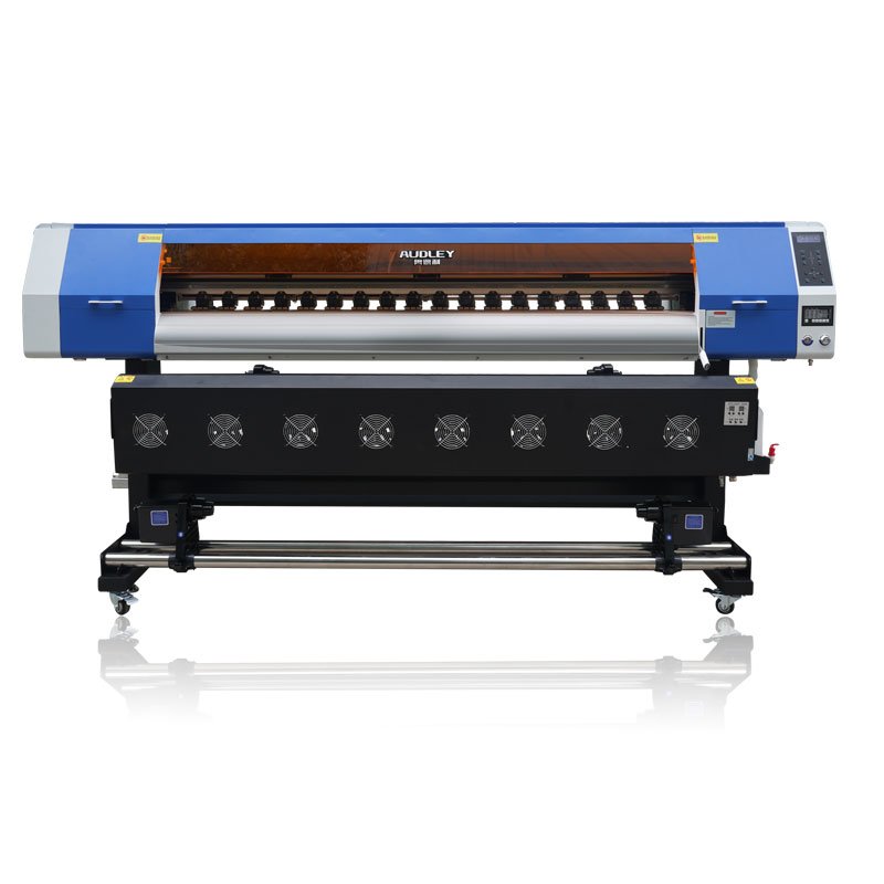 Audley I3200 Dual Head Automatic Eco-Solvent Inkjet Printer 1.8m Outdoor Photo Billboard Machine Flex Cloth Printhead Made China