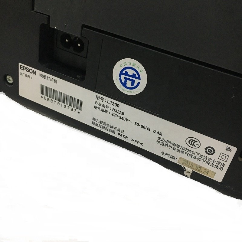 Second Hand Inkjet A3 A4 4 Colors Printer Original Printing for Epson L1300 Submilation T Shirt Printer Machine