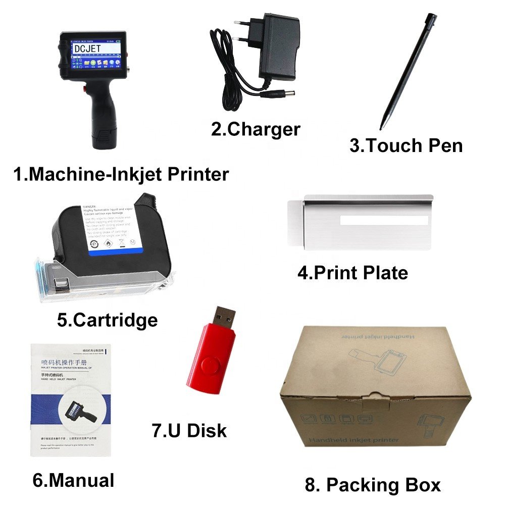 Industrial intelligent 100 mm large character handheld inkjet printer