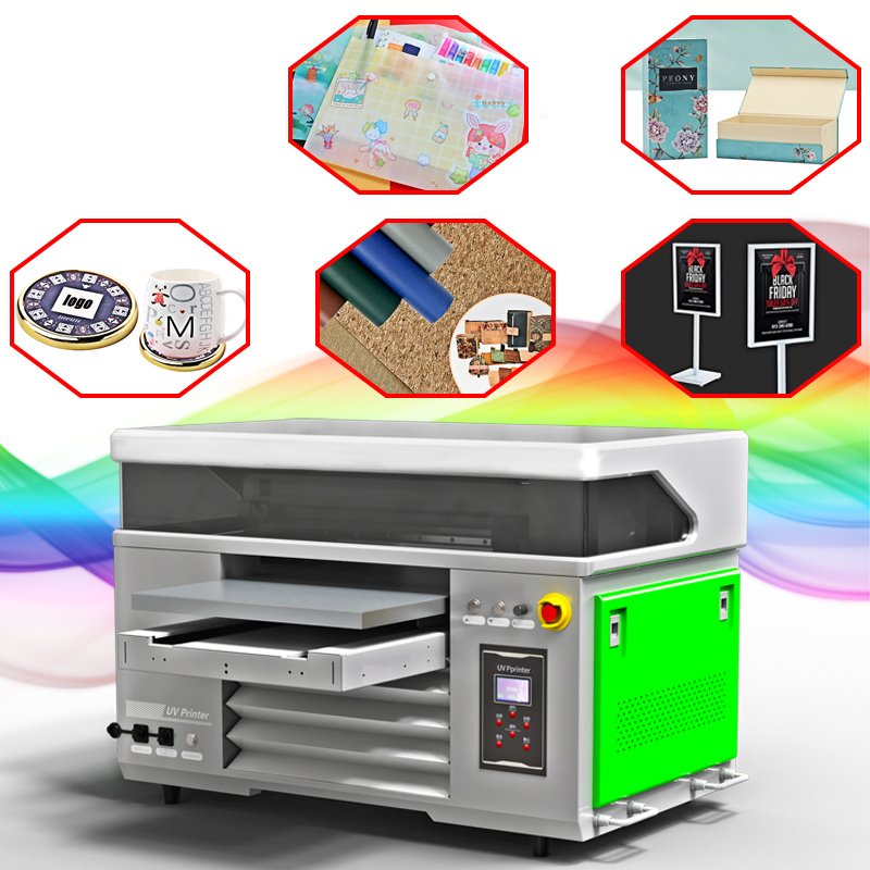 Factory direct sales 4060UV flatbed printer printing dual XP600 print head A2UV printer trophy medal acrylic UV inkjet printer