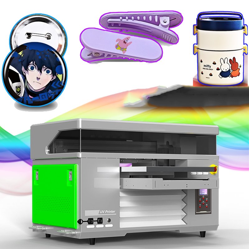 Factory direct sales 4060UV flatbed printer printing dual XP600 print head A2UV printer trophy medal acrylic UV inkjet printer