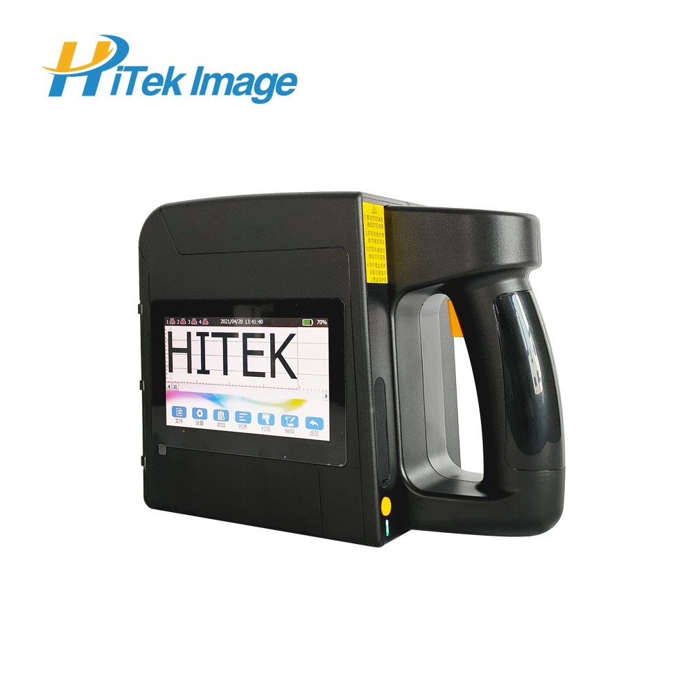 HITEK New B85 P100MM Large Format 4 Inches Printing Handheld Inkjet Printer Online TIJ printer for Plastic Wooden Glass Metal