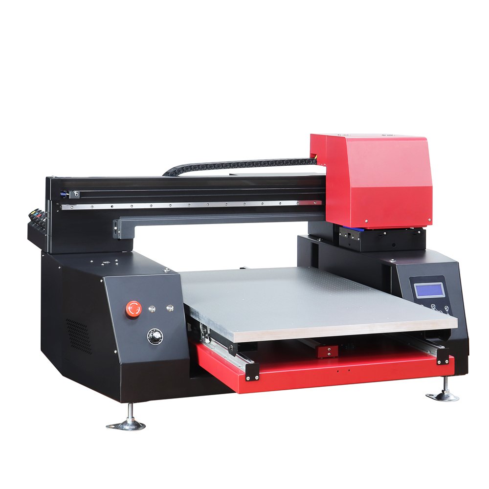Refinecolor 6090 Triple Print Head Varnish More Brighter Printer CMYKW Low Ink Cost UV Printer Flat Small Printing Machine