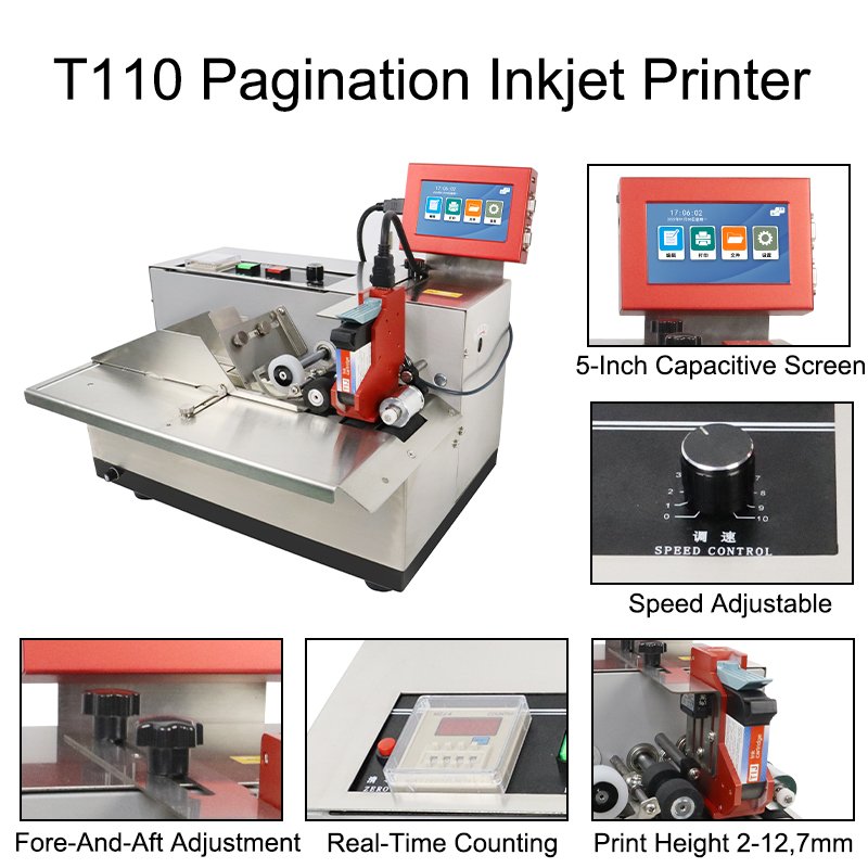 Hot Sale Dtf Printer Coding Machine Automatic Paging and Printing Machine plastic bag printing machine for small business