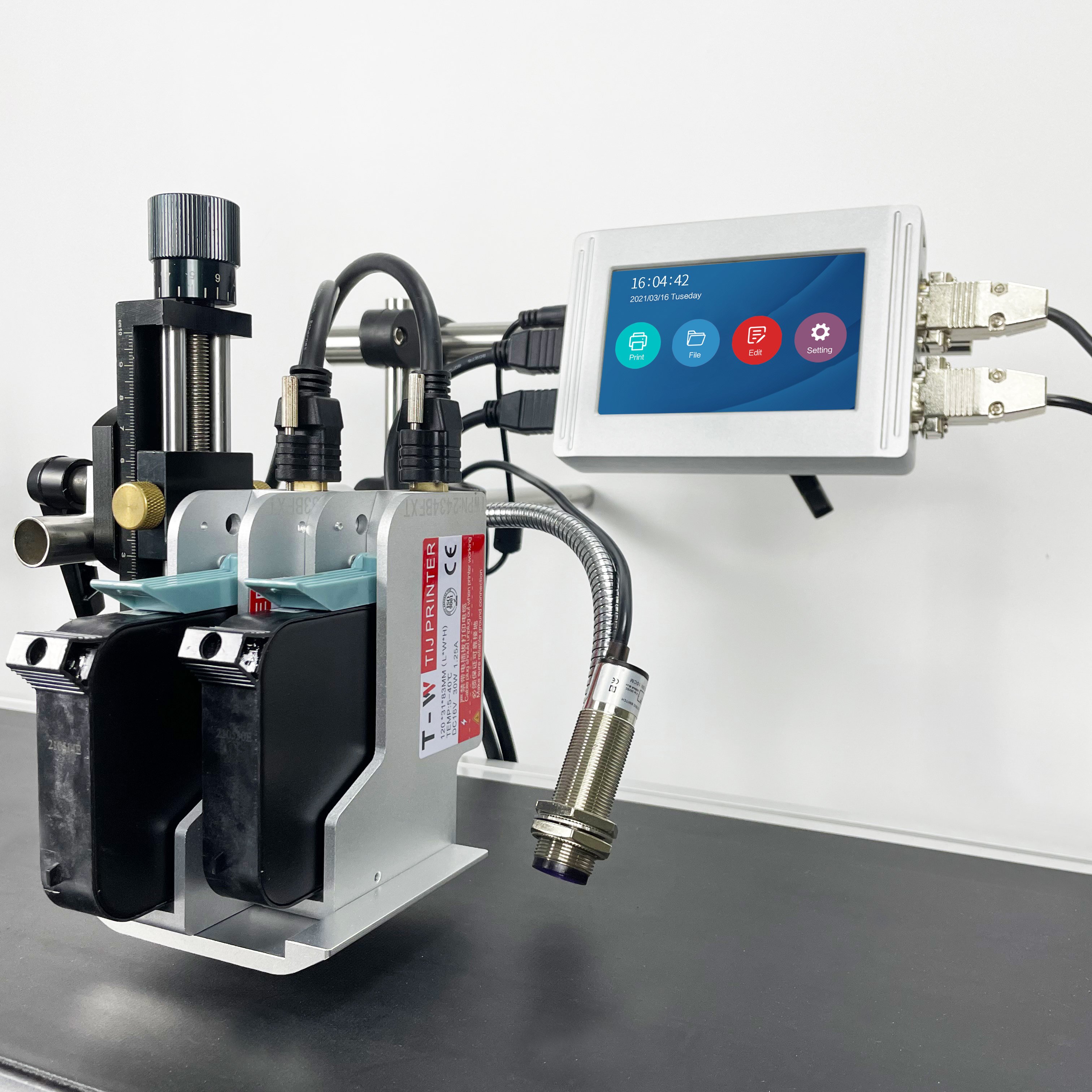top selling thermal inkjet printer 2022 Newest automatic online batch code printer with conveyor in China