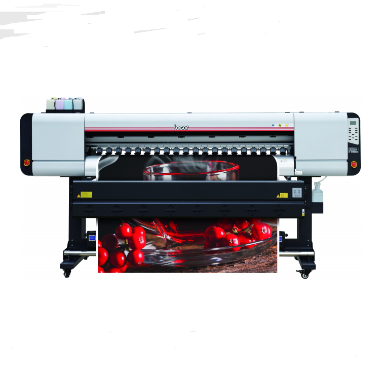 Locor 1.8m High Speed large format eco solvent printer with three/four 4720/3200 head wallpaper canvas sticker printing machine