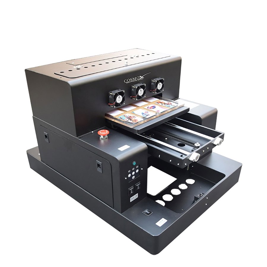 Full automatic A4 size inkjet UV printer machine phone case cylinder material printing UV printer