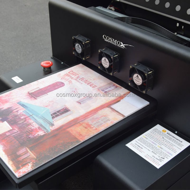 Full automatic A4 size inkjet UV printer machine phone case cylinder material printing UV printer