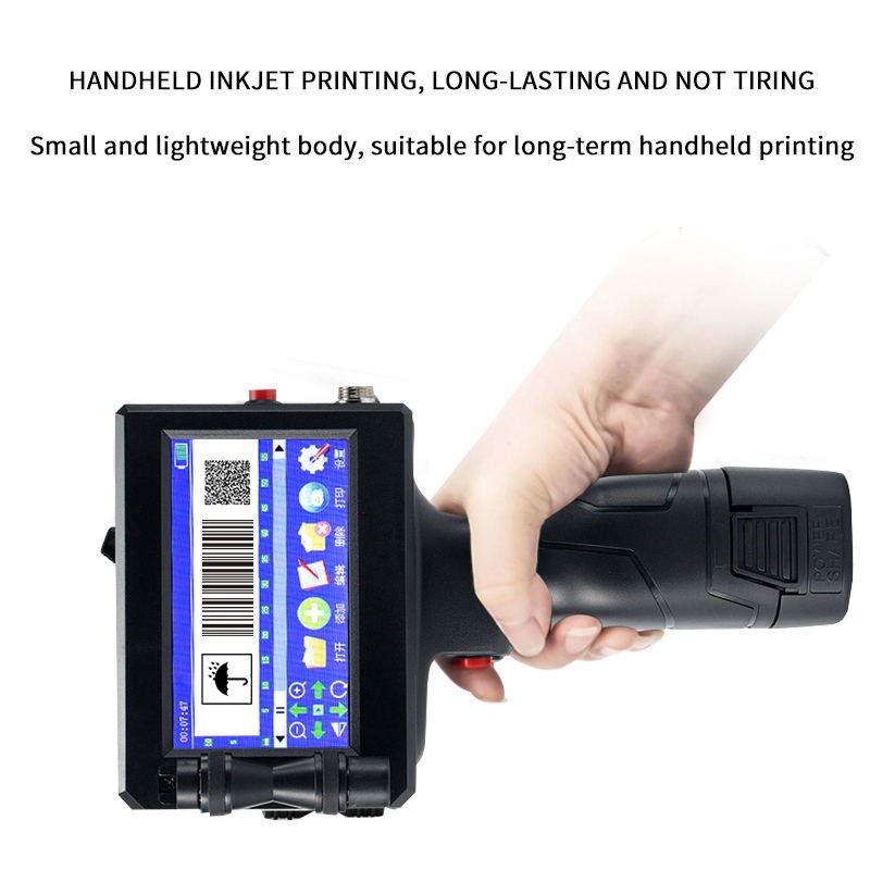 2024 Hot selling mini portable 600DPI bottle cap date printer 12.7mm handheld TIJ inkjet printer, Free test printing samples