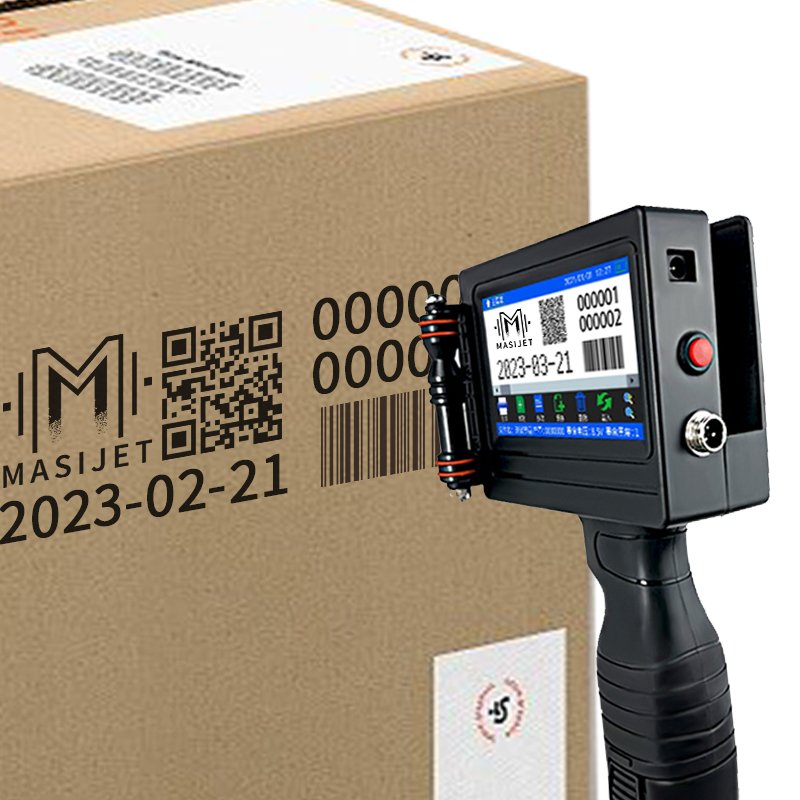 2024 Hot selling mini portable 600DPI bottle cap date printer 12.7mm handheld TIJ inkjet printer, Free test printing samples