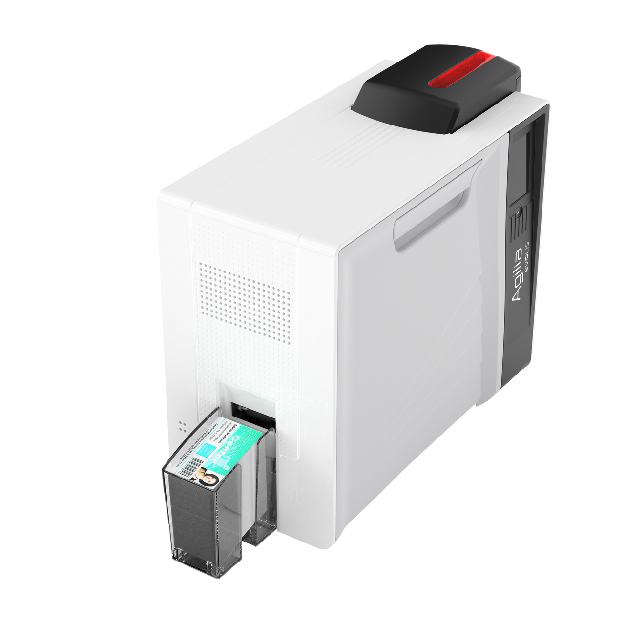 In sales Evolis id card printer Agilia Simplex Retransfer 600 dpi resolution Dual Sided government NFC ID Business Card Printer