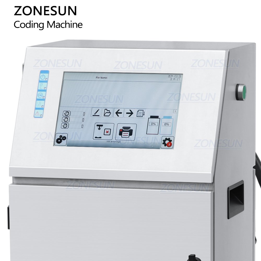 ZONESUN ZS-TIP15 Automatic High Speed Intelligent Multifonction Date Coding CIJ Continuous Inkjet Printer