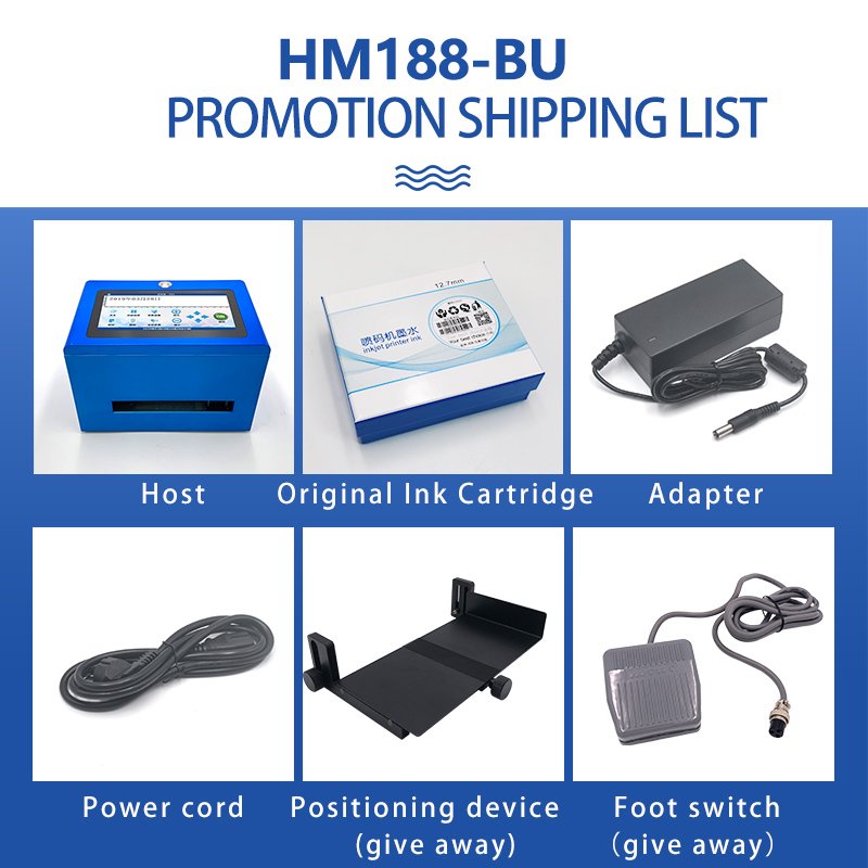 Label card digital static coding machine printer inkjet for plastic bag