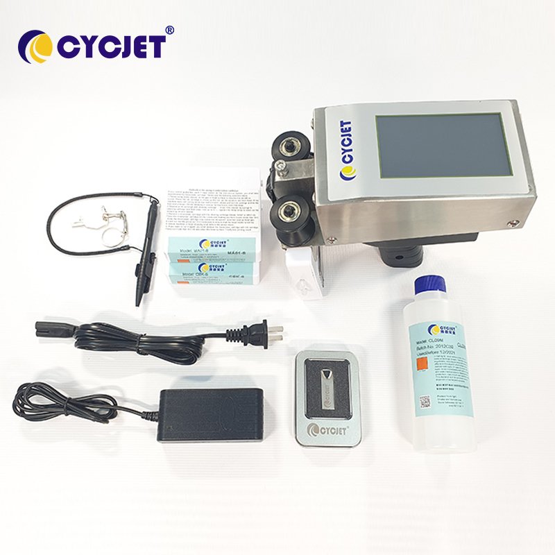 CYCJET ALT360Pro Steel Tube Metal Pipe Hand Held Inkjet Printer for Logo Date Number Printing