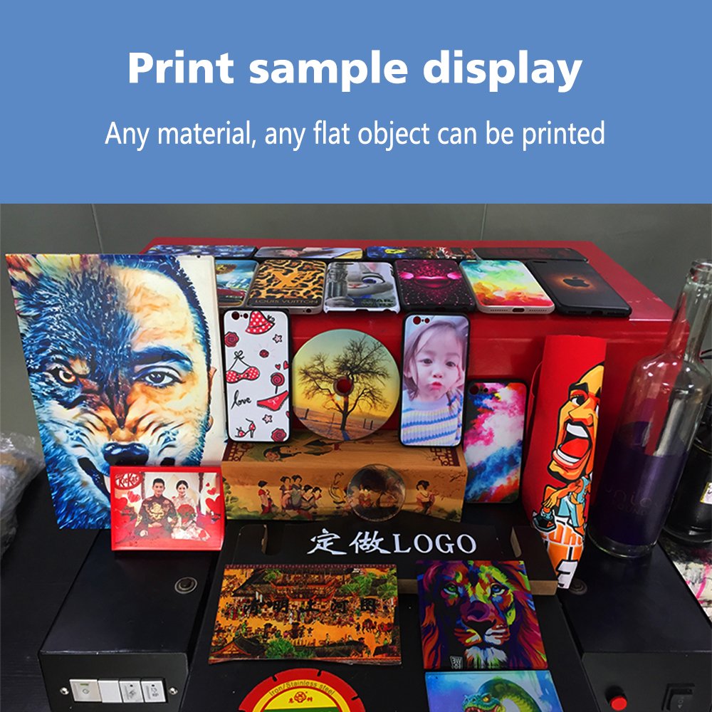 A3 UV Flatbed Printer LED UV printers for water bottle/cup label inkjet printer