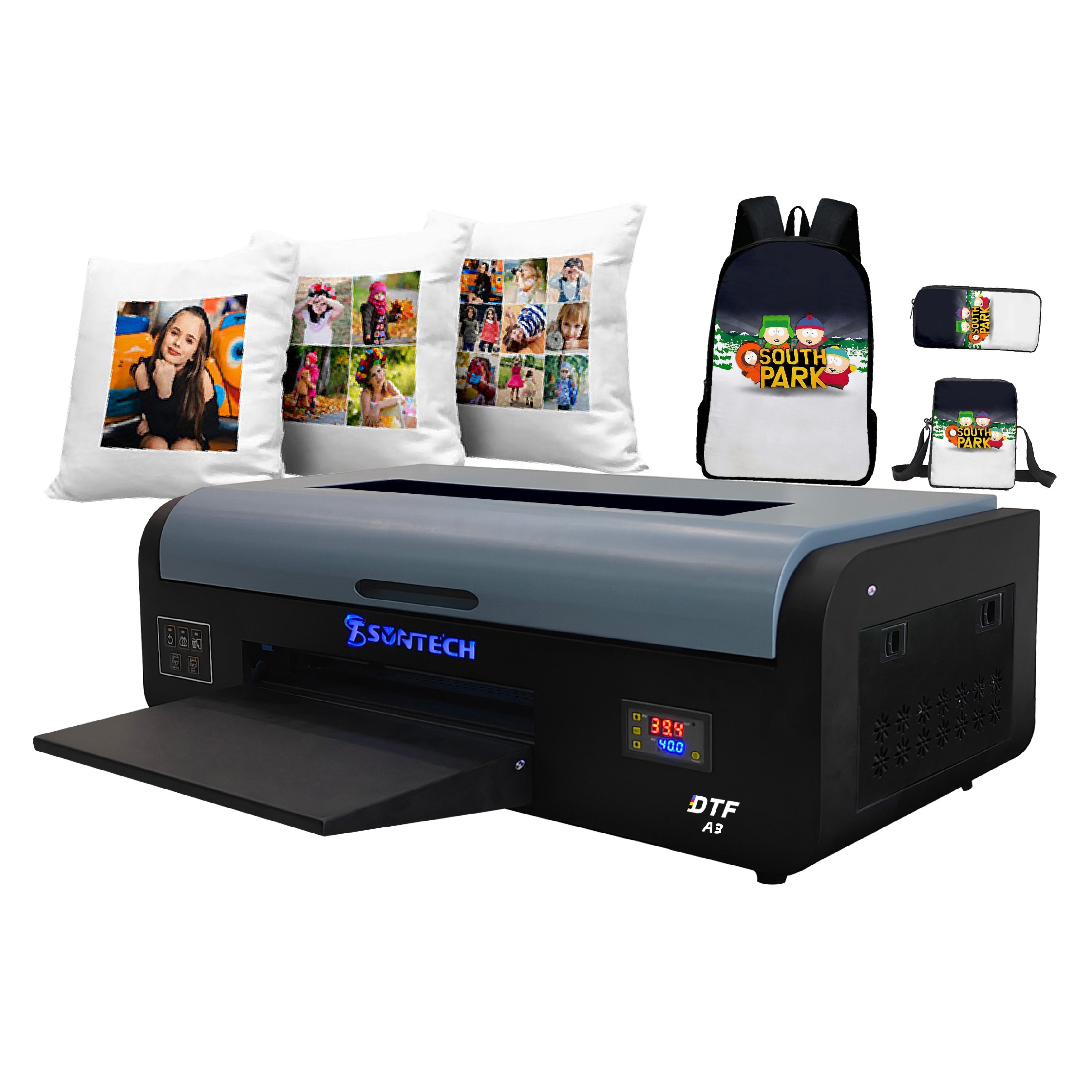 Desktop Small XP600 Printhead Impresora DTF Printer Inkjet Printers All in One 30cm Shenzhen Provided 220v 18 Automatic Suntech