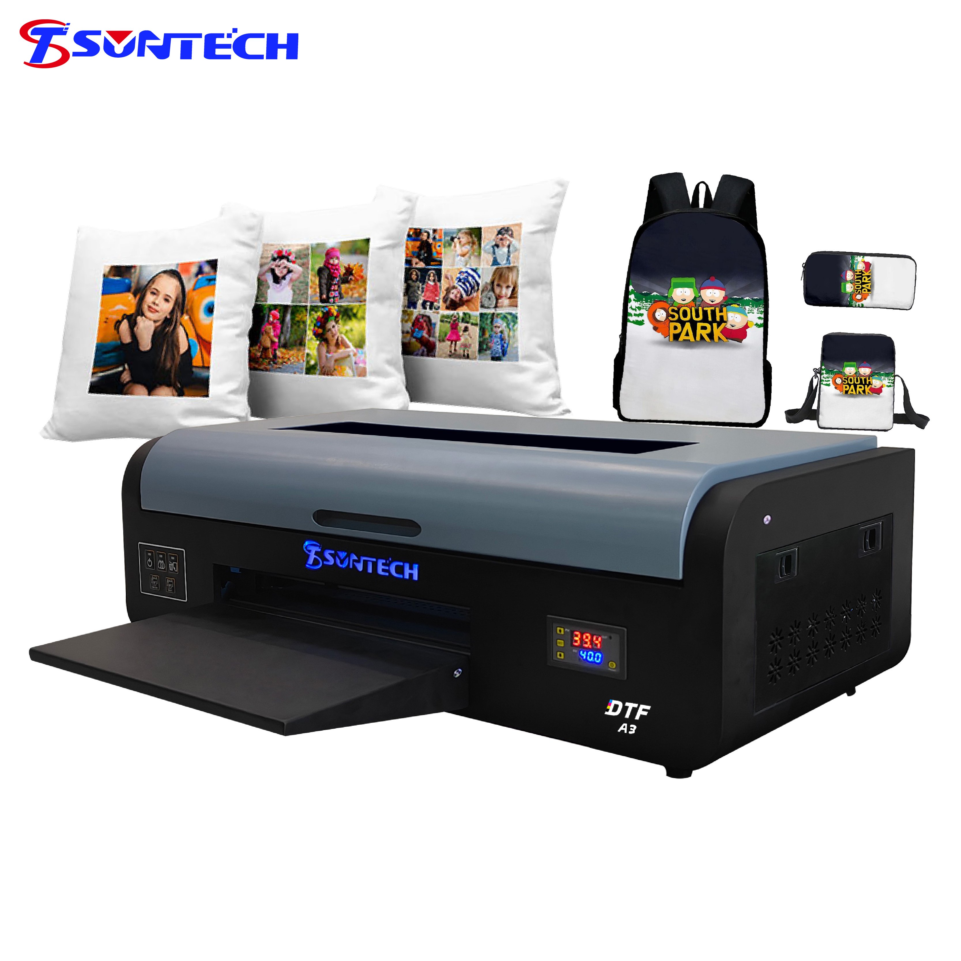 Desktop Small XP600 Printhead Impresora DTF Printer Inkjet Printers All in One 30cm Shenzhen Provided 220v 18 Automatic Suntech