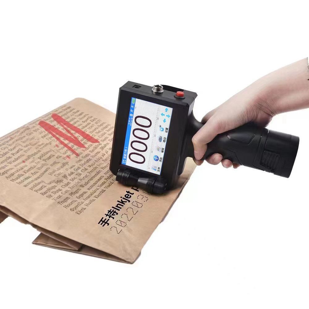 Portable Handheld Inkjet Printer Manual Printer For Small Carton Smart Touch Screen Cartridge Inkjet Printer