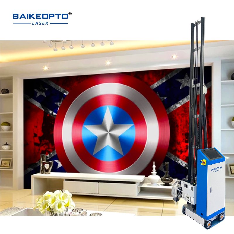 EPS DX7 Printhead With Five Color CMYK+W New 3D Effect Wall Painting Printer Vertical Mural Wall Inkjet Printer Machine