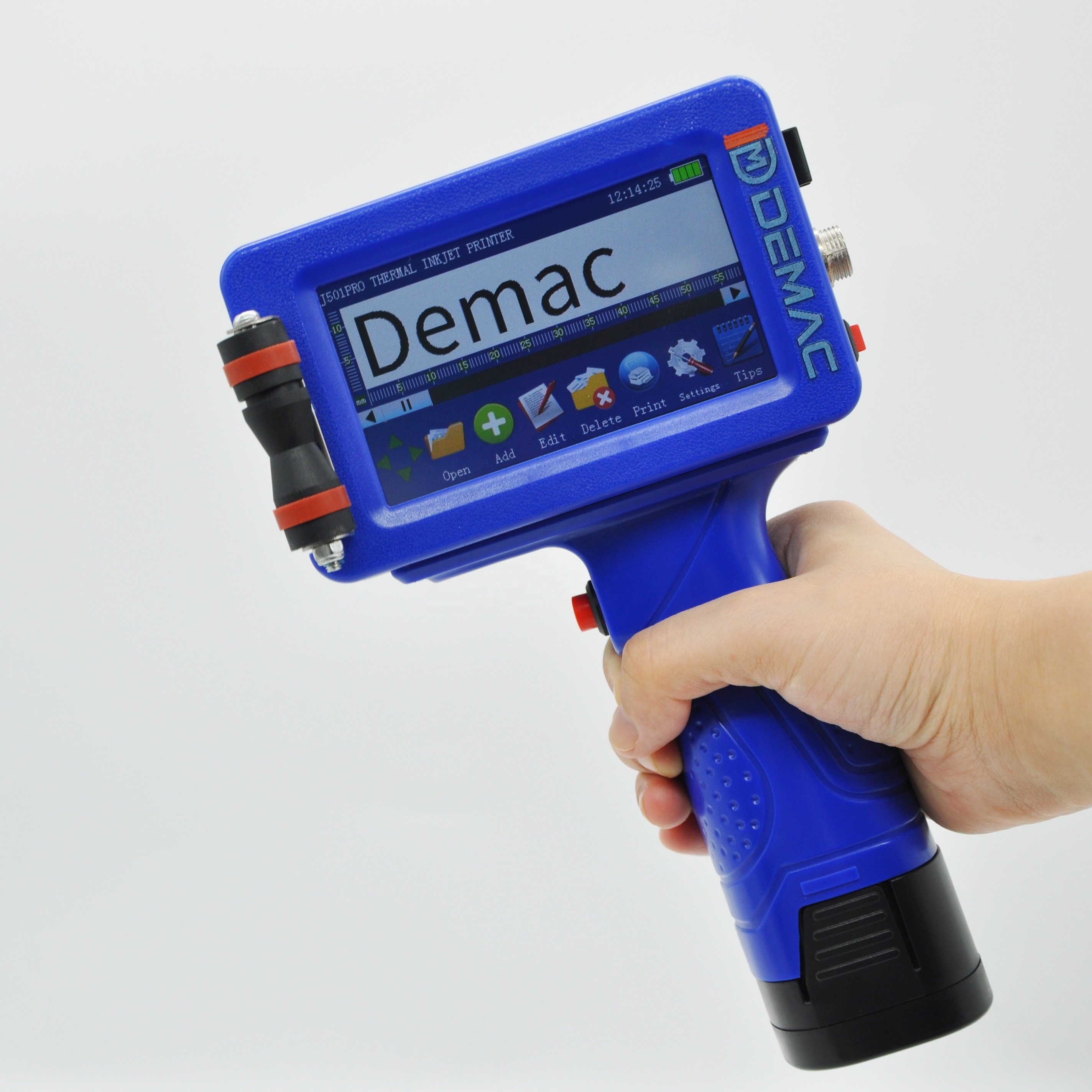 Demac portable manual inkjet printer thermal handheld printing machine for plastic bag carton expiry date printing