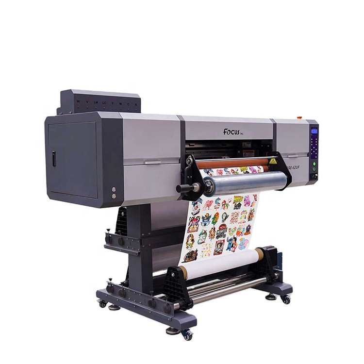 Cup Wrap Transfers Label Print Machine 60cm Uv Dtf Sticker Uv Dtf Printer All in One Inkjet Printers Motor Provided 220V Film