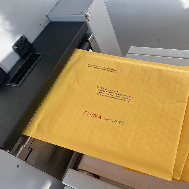 2022 Digital Inkjet Printer Kraft Paper Bubble Bag Address Color Printer