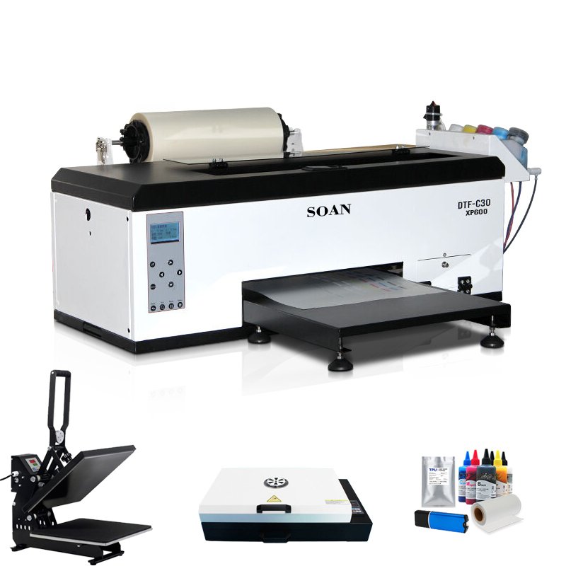 XP600/TX800 Small Pet film T shirt Textile Printing Machine A3 DTF Flatbed Printer and Dtf Dryer for DTF Printing