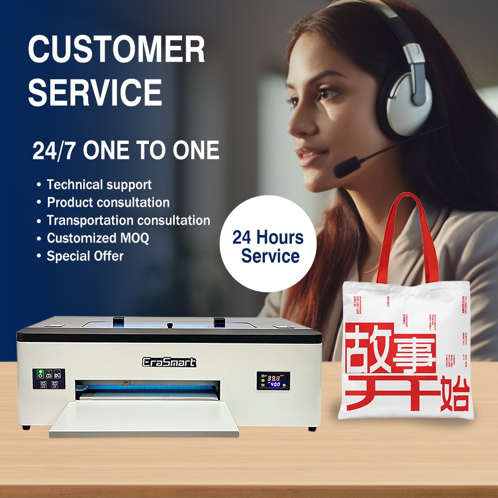 Erasmart Digital A3 L1800 1390 Head Painting Printing Machine New Arrival Printer Inkjet A3 Dtf Printer