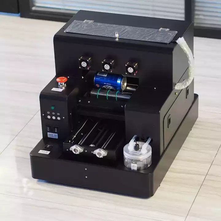 Auto UV Printers Flatbed Bottle UV Printer A4 Size Printing Machine for Phone Case Golf Balls Lipsticks