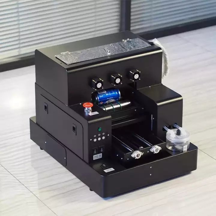 Auto UV Printers Flatbed Bottle UV Printer A4 Size Printing Machine for Phone Case Golf Balls Lipsticks
