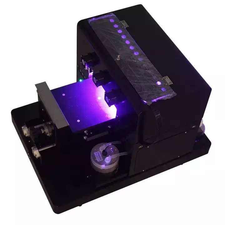 Auto UV Printers Flatbed Bottle UV Printer A4 Size Printing Machine for Phone Case Golf Balls Lipsticks