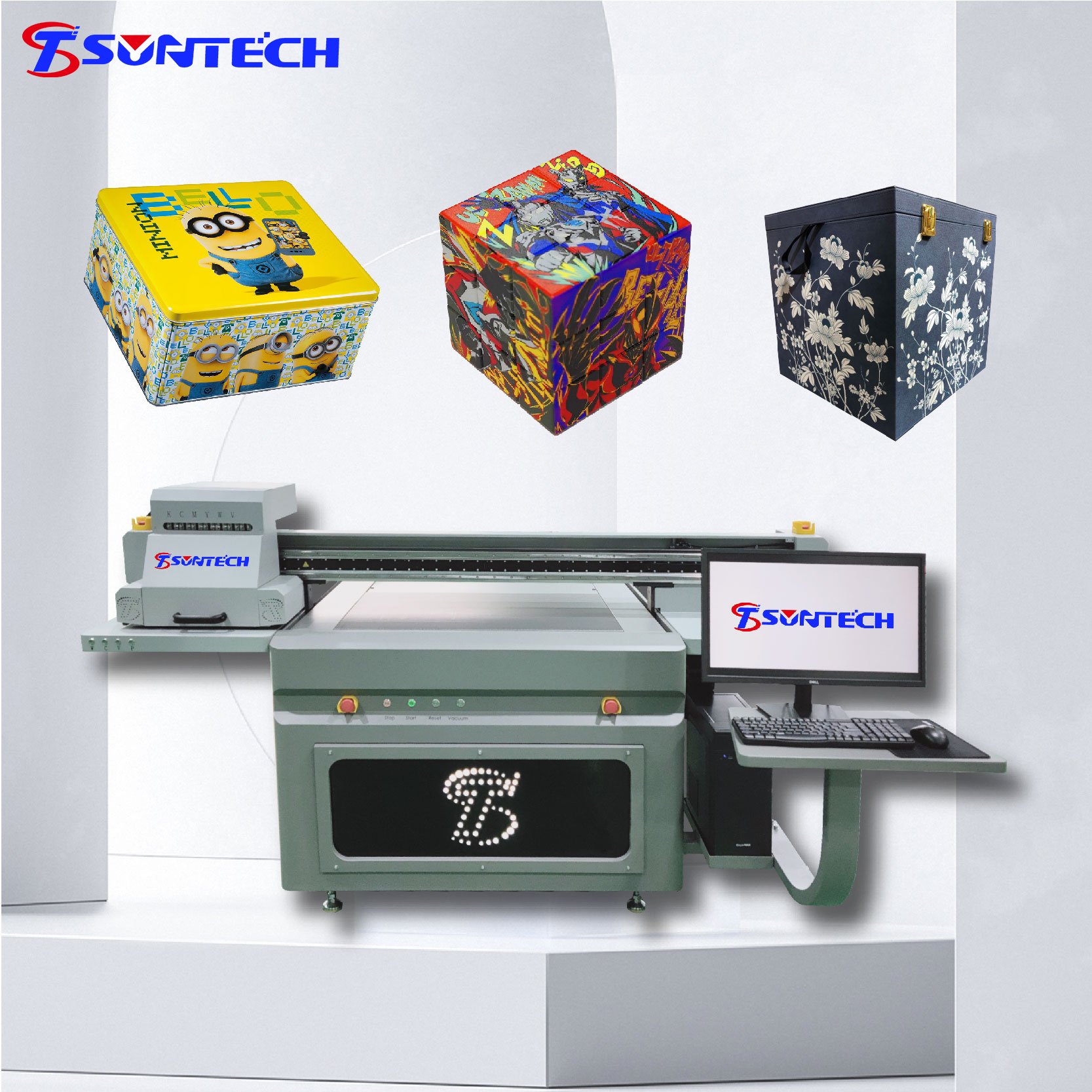 Suntech 9060 Ricoh G5i uv printer bottle mug phone case metal uv dtf printer a1 6090 uv led flatbed printer