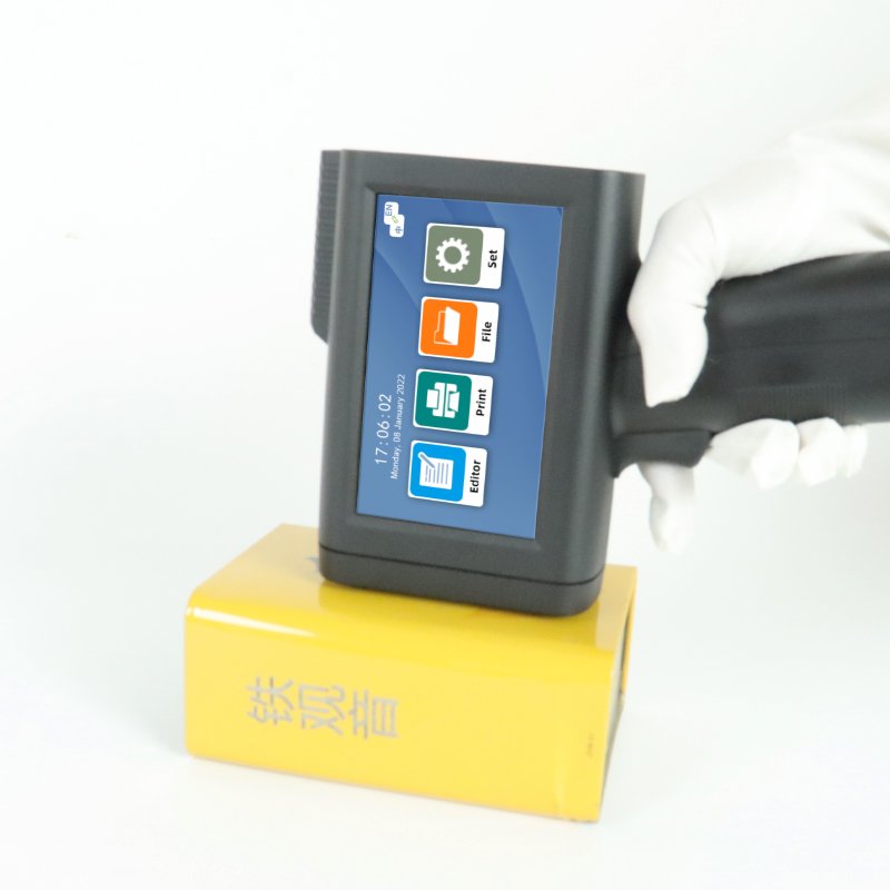M10 Handheld Inkjet Printer Expiry Date Coding Qr Code Barcode Hand Printer Portable Handheld Bottle Coding Machines Paper 1set