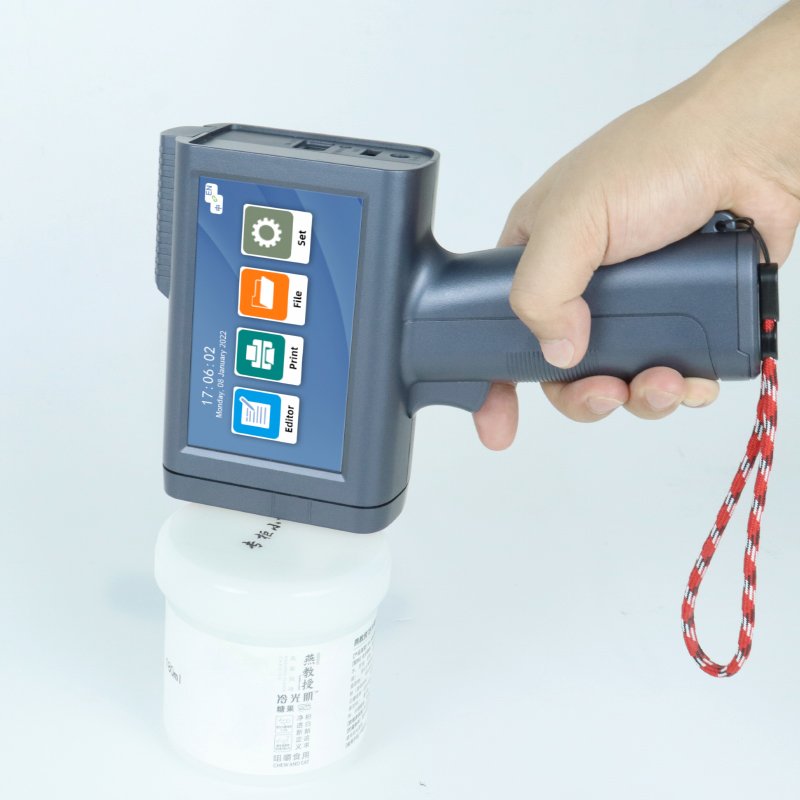 M10 Handheld Inkjet Printer Expiry Date Coding Qr Code Barcode Hand Printer Portable Handheld Bottle Coding Machines Paper 1set