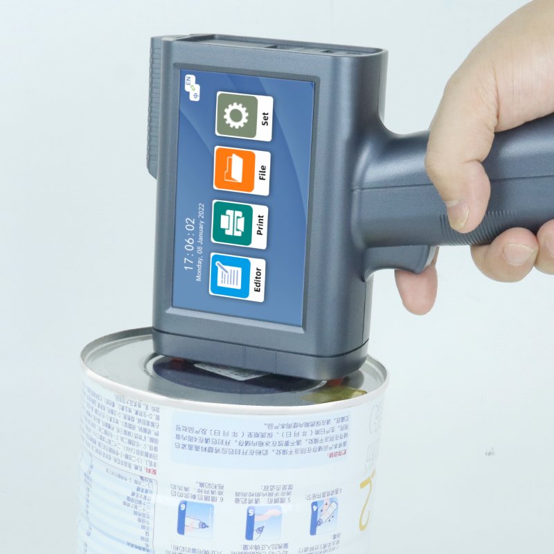 M10 Handheld Inkjet Printer Expiry Date Coding Qr Code Barcode Hand Printer Portable Handheld Bottle Coding Machines Paper 1set