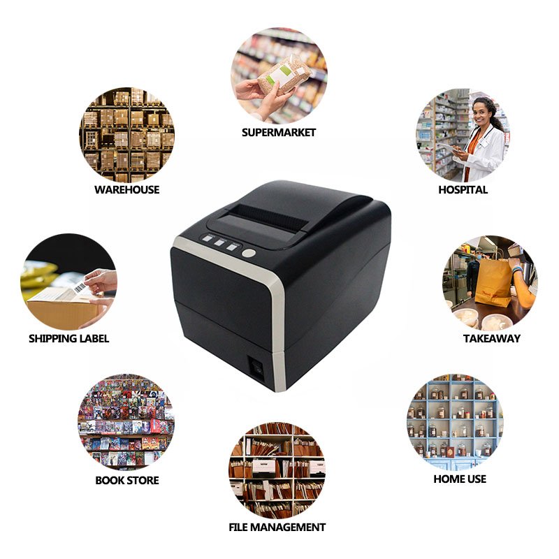 ZYWELL Direct Thermal Linerless Label Printer ZY-3311 label maker price tag sticker printer
