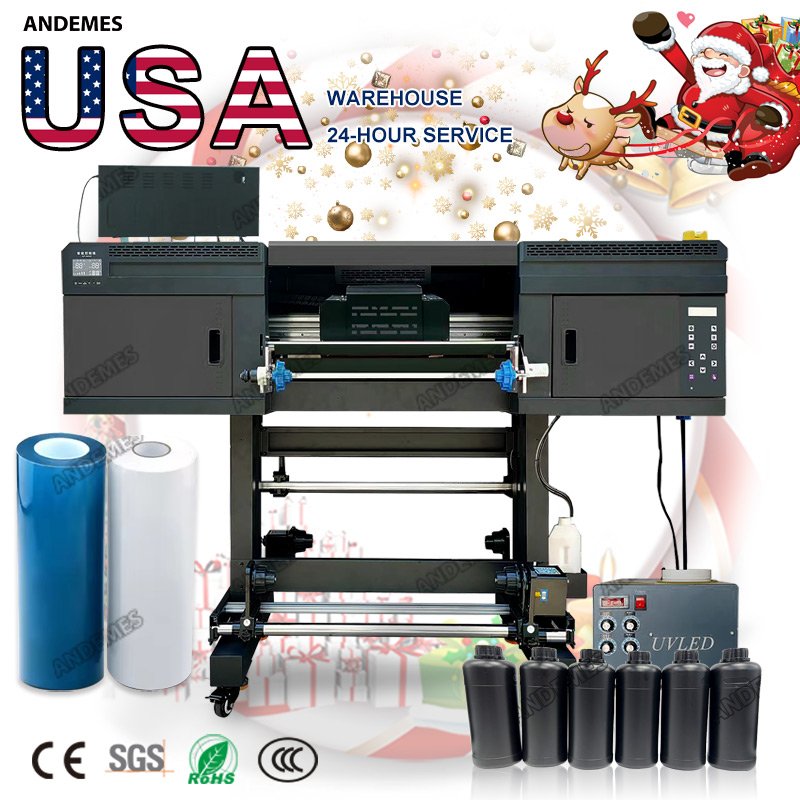 UV Printing Machines UV Printer Sticker Printer Advertising Branding Mchines A1 UV Printer Crystal 2 in 1 24 Inch Provided 60cm