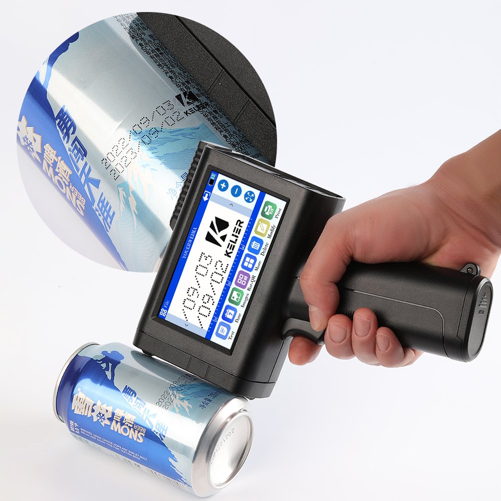 KELIER ink jet date coding machine inkjet printer plastic bottle batch coding machine tij 2.5
