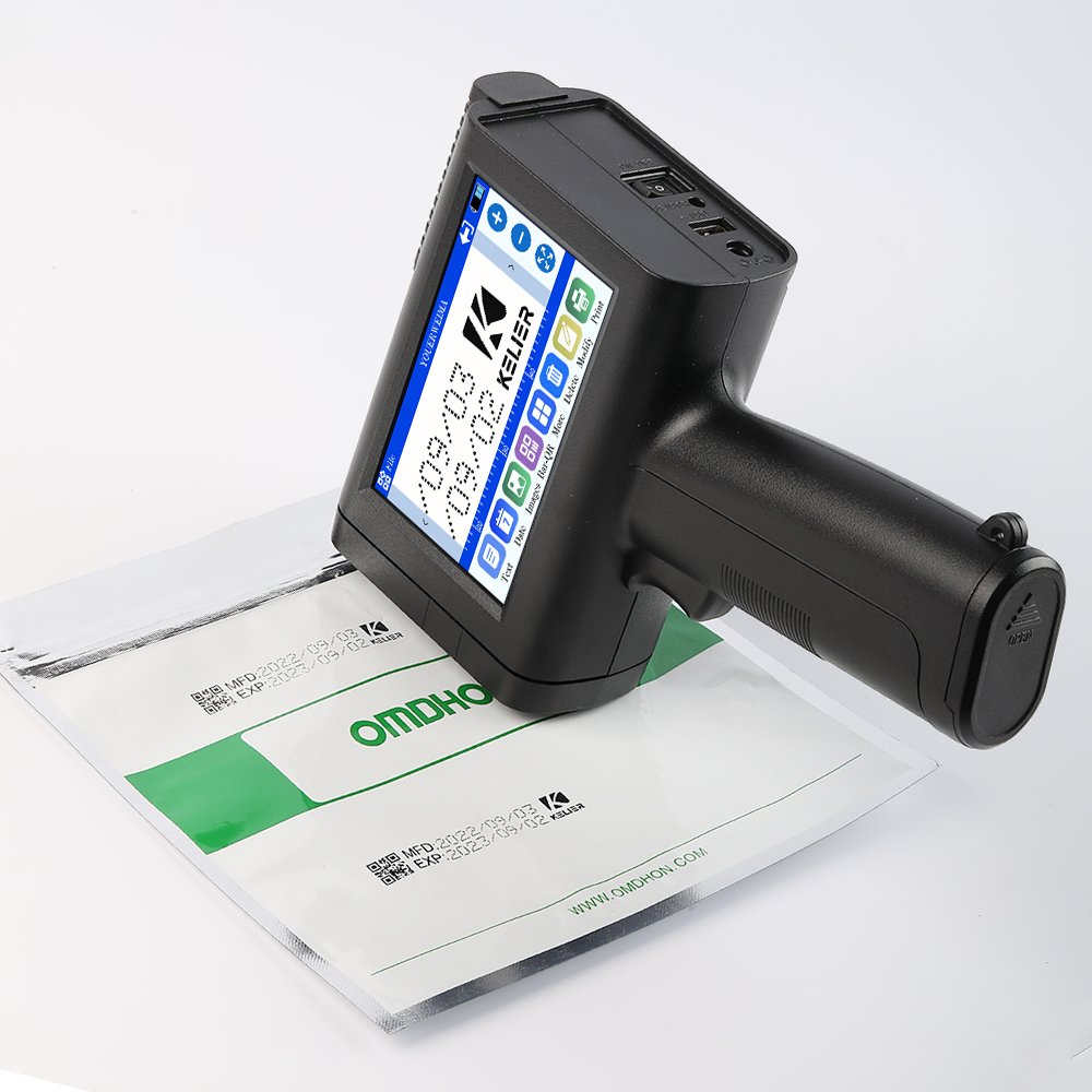 KELIER ink jet date coding machine inkjet printer plastic bottle batch coding machine tij 2.5