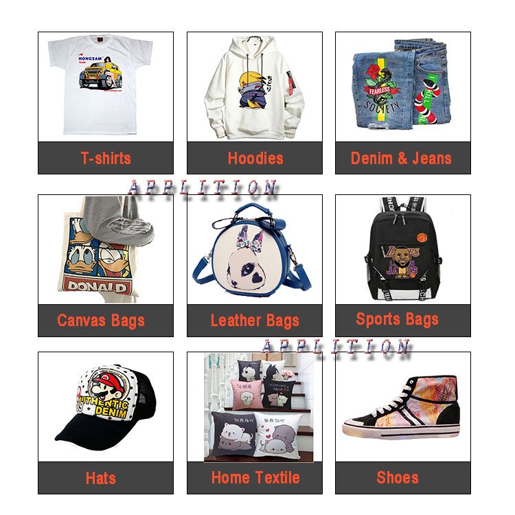 inkjet printer heat transfer t-shirt printing machine direct to film printer with I3200 4720 XP600