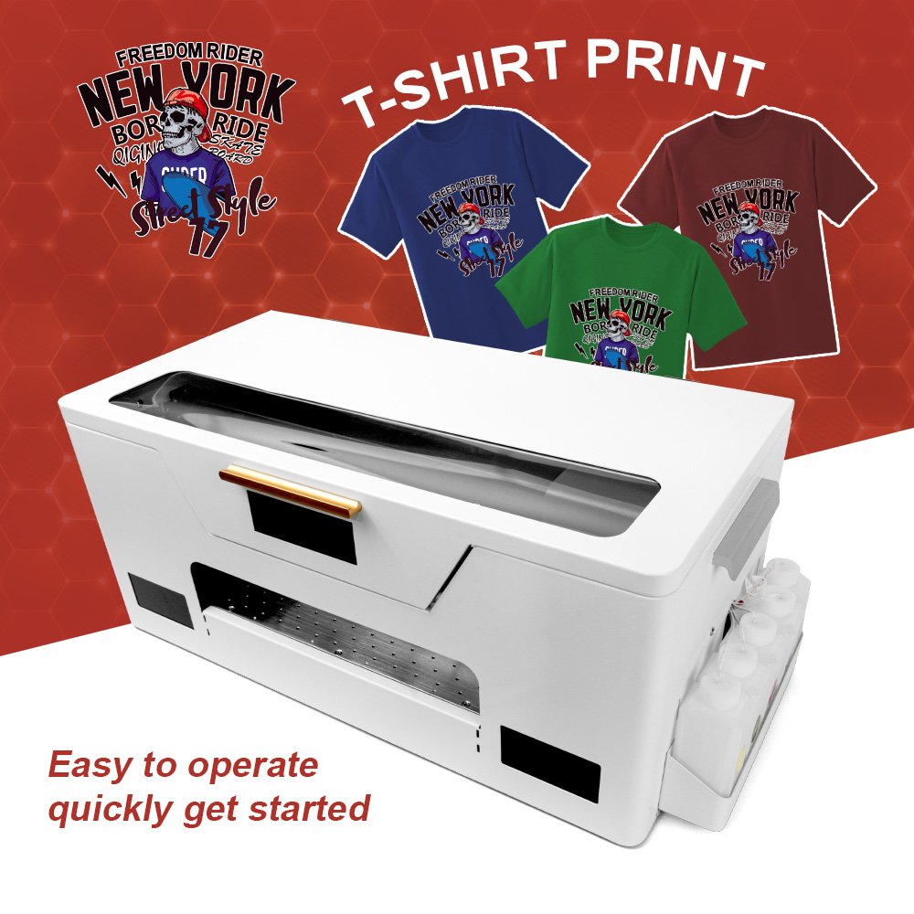 wholesale dtf printer transfer impresora film printing machine xp600 printhead 30cm roll a3 dtf printer for tshirt dtf printing