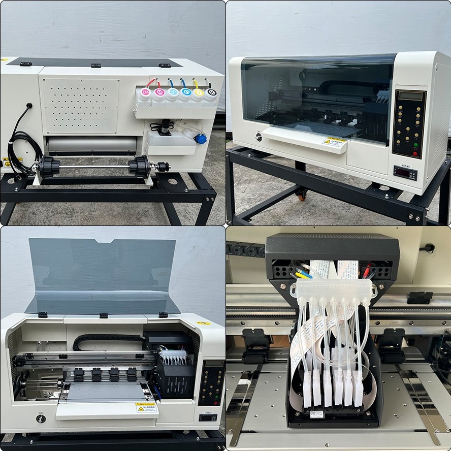 automatic direct to Transfer Pet film impresora t shirt textile small A3 30cm A3+ 33cm Dual XP600 dtf Inkjet printer for T-shirt