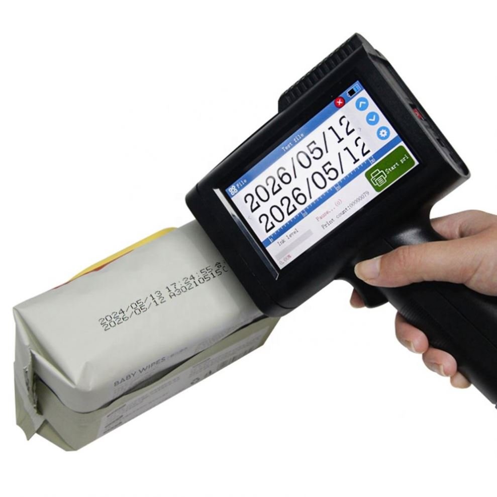 Inkjet Printer For Packaging Boxes And Logos With Bluetooth And Portable Functionality