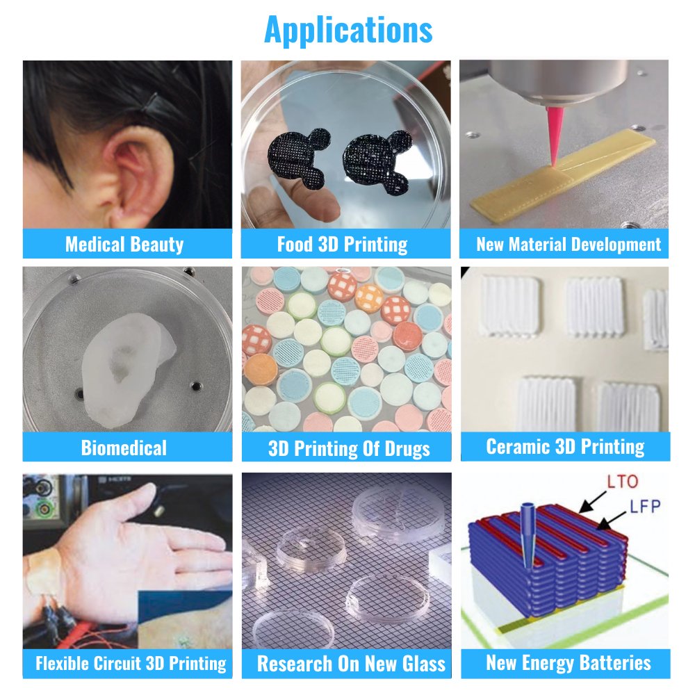 MakerPi Autobio 2000 DIW Bio Organic 3D Printer for Biodegradable Plastics and Tissue Engineering Solutions