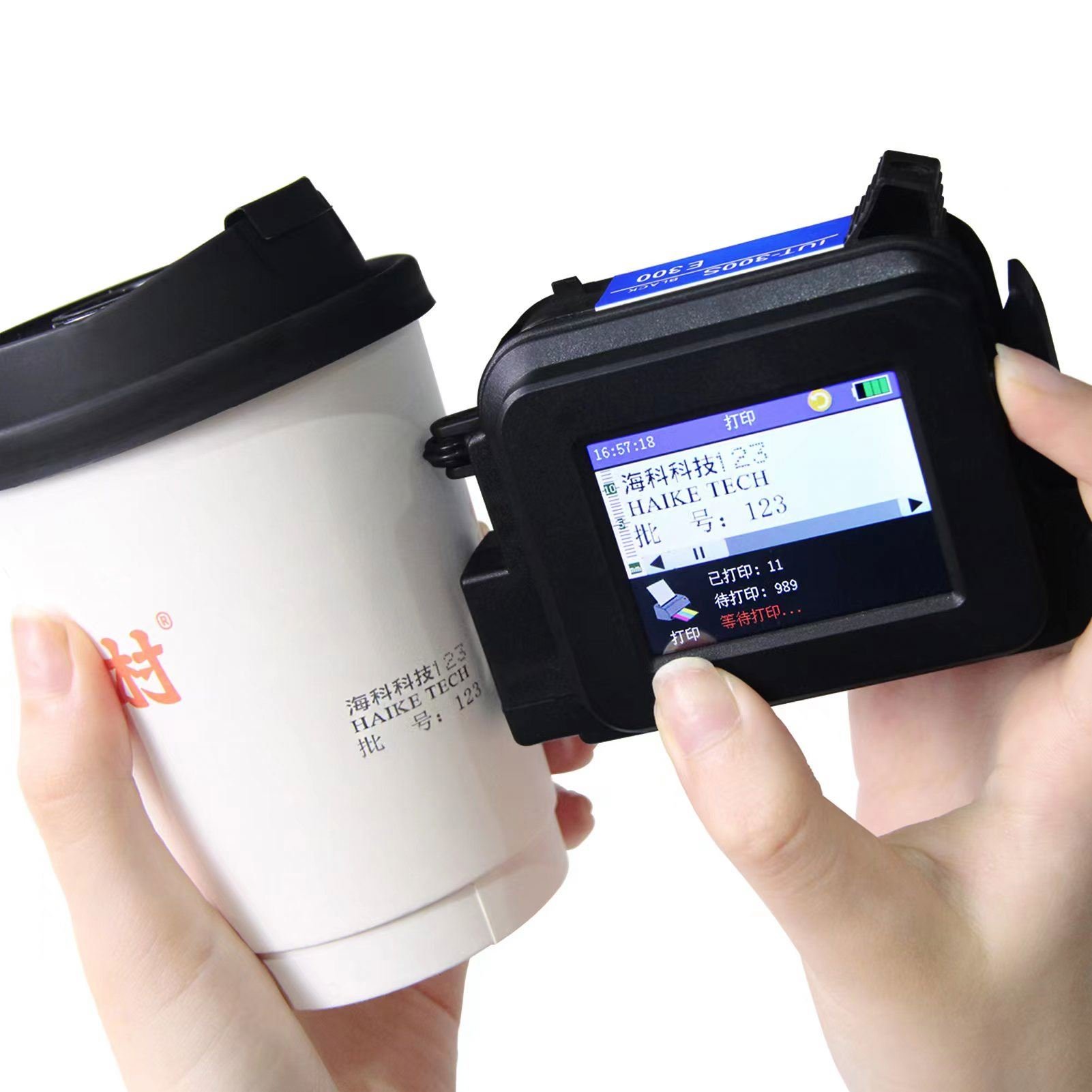 Fast Delivery 600Dpi Expiry Date Qr Code Barcode Logo Fast Dry 25.4Mm Tij Handheld Inkjet Printer Mini