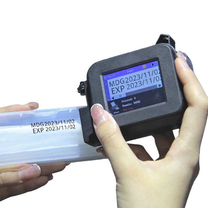 Fast Delivery 600Dpi Expiry Date Qr Code Barcode Logo Fast Dry 25.4Mm Tij Handheld Inkjet Printer Mini