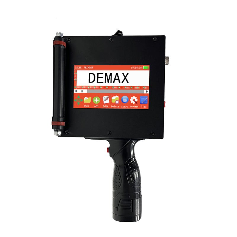 100mm Tij Intelligent Handheld Inkjet Printer Expiry Date Batch Number Display Fast Dry Plastic Metal Manufacturing Plants