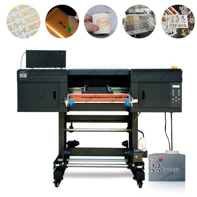 A1 6090 UV Printer printing machines 2 in 1 UV printer sticker printer advertising branding mchines 24inch
