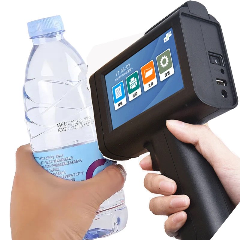 Mini Wireless Handheld Inkjet Printer Gun Logo Date Coding Machine 600dpi 12.7mm Printer For Plastic Bag Wood Metal Bottles