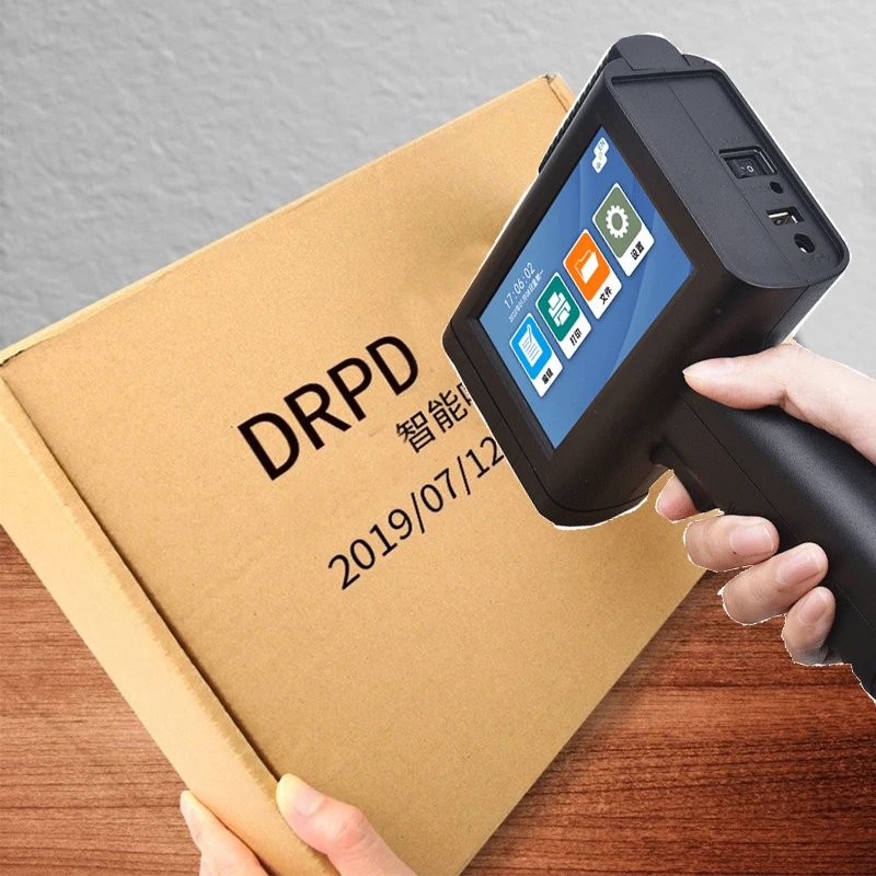 Mini Wireless Handheld Inkjet Printer Gun Logo Date Coding Machine 600dpi 12.7mm Printer For Plastic Bag Wood Metal Bottles